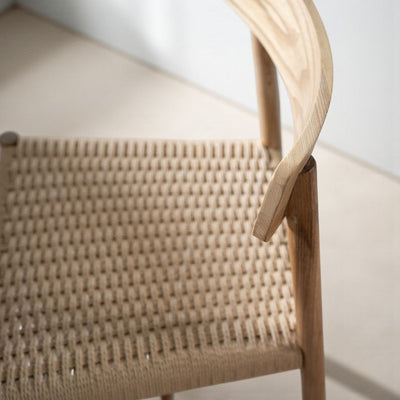 Kantan Side Chair Paper Code Natural KEBE / カンタンサイドチェア ペーパーコード ナチュラル ケベ