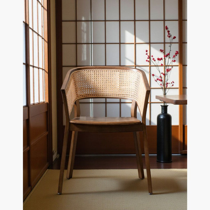 Bucket Rattan Chair Brown / バケットラタンチェア ブラウン – KuHoN