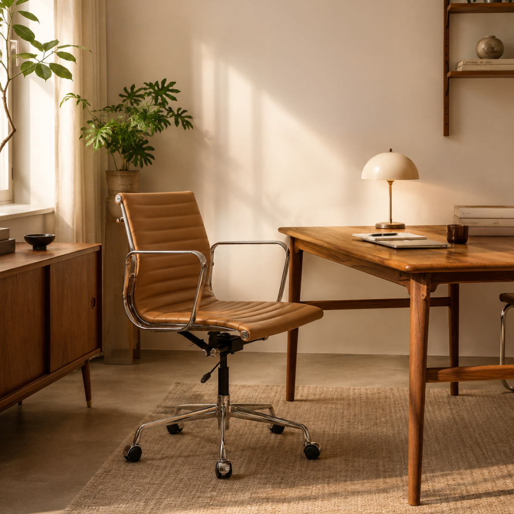 【週末最終セール】マネイジメント フラット チェア ライトブラウン Management Flat Chair Lightbrown / マネイジメント フラットチェア