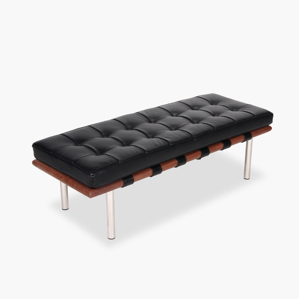 Barcelona Bench 2Seats M-size Black / バルセロナベンチ 2シート Mサイズ ブラック ミース・ファン・ –  KuHoN