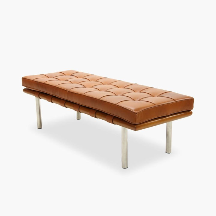 Barcelona Bench 2Seats M-size Brown / バルセロナベンチ 2シート Mサイズ ブラウン ミース・ファン・ –  KuHoN