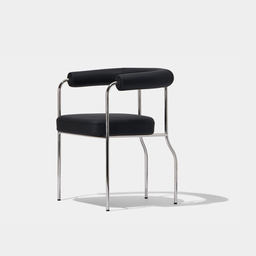 Center Arm Chair Black 2pcs / センターアームチェア ブラック 2脚