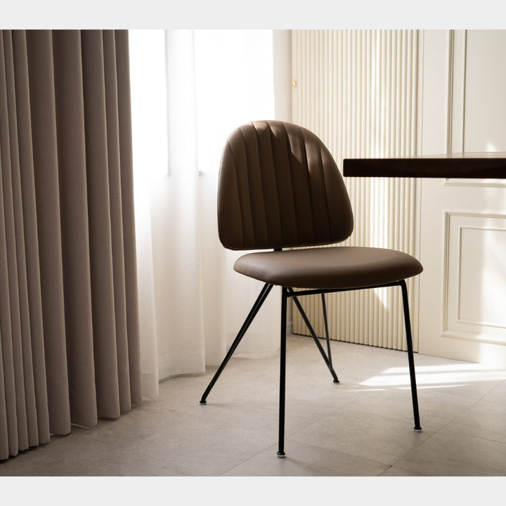 Rumba Dining Chair Brown 2pcs / ルンバダイニングチェア Rumba Dining Chair Brown 2pcs / ルンバダイニングチェア