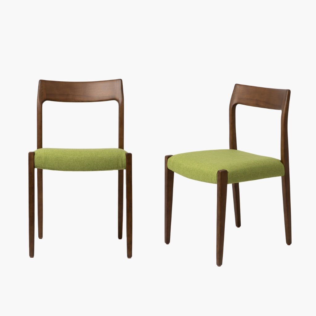 CARRET CHAIR BROWN 2pcs / カレット チェア ブラウン 2脚セット 全4色 NC1