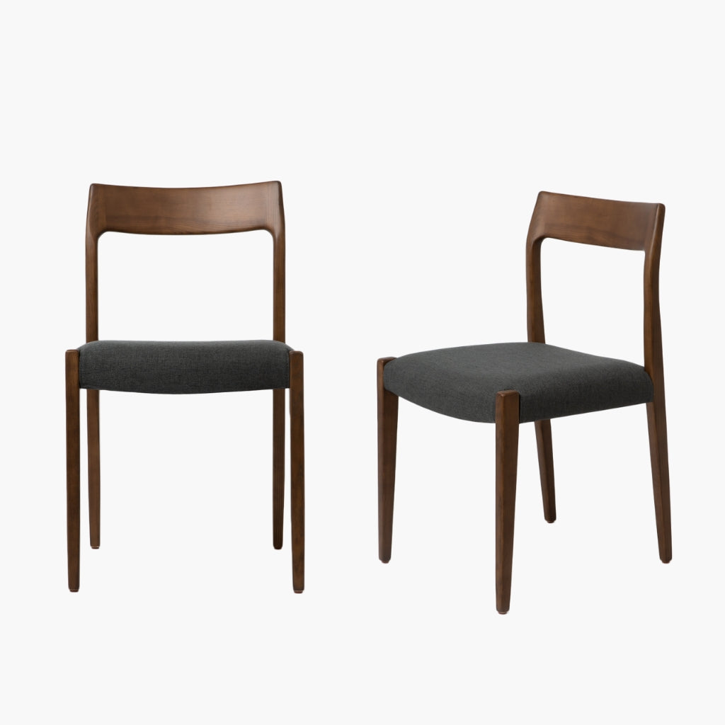 CARRET CHAIR BROWN 2pcs / カレット チェア ブラウン 2脚セット 全4色 NC1