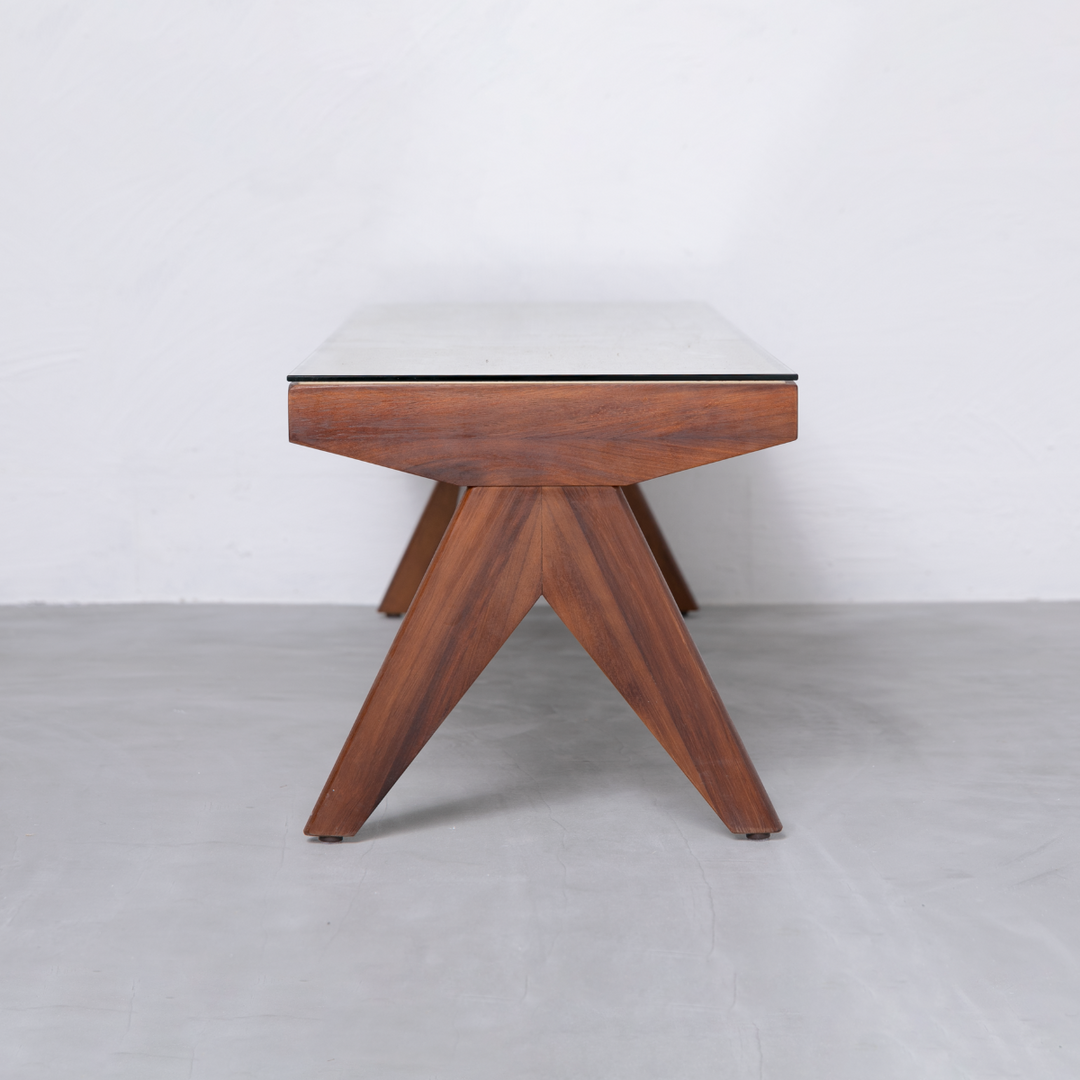 No.1138 【chuchumama】流木のベンチかテーブル。 Teak Bench Table / チークベンチテーブル – KuHoN