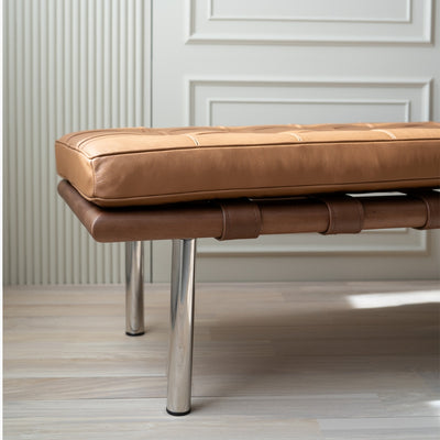 【Outlet】Barcelona Bench 2seat M-size Brown / 【アウトレット】バルセロナベンチ Mサイズ ブラウン ミース・ファン・デル・ローエ