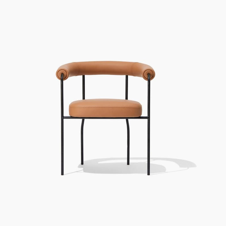 Center Arm Chair Brown 2pcs / センターアームチェア ブラウン 2脚