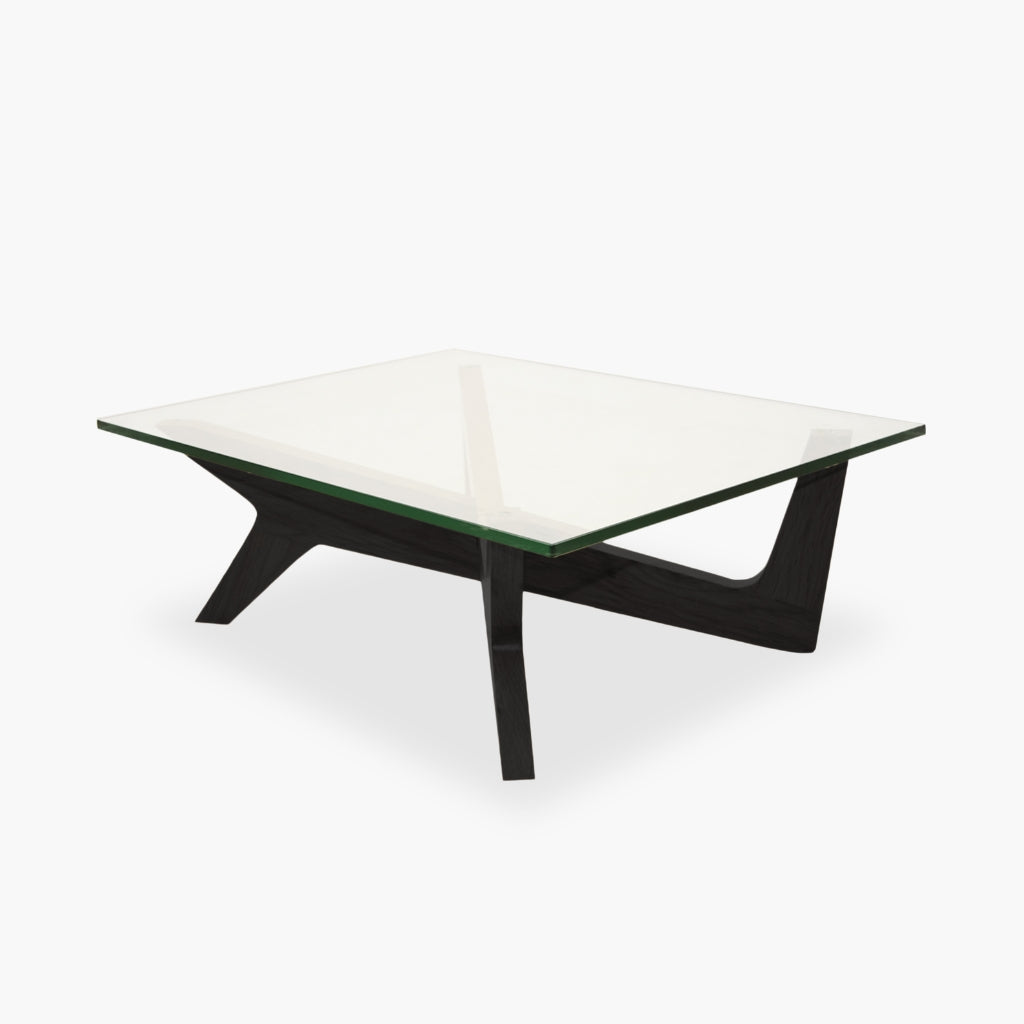 Cross Coffee Table Black Glass-Top / クロスコーヒーテーブル Cross Coffee Table Black Glass-Top / クロスコーヒーテーブル