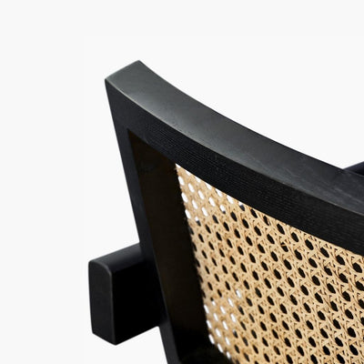 High Rattan Chair Black / ハイラタンチェア ブラック