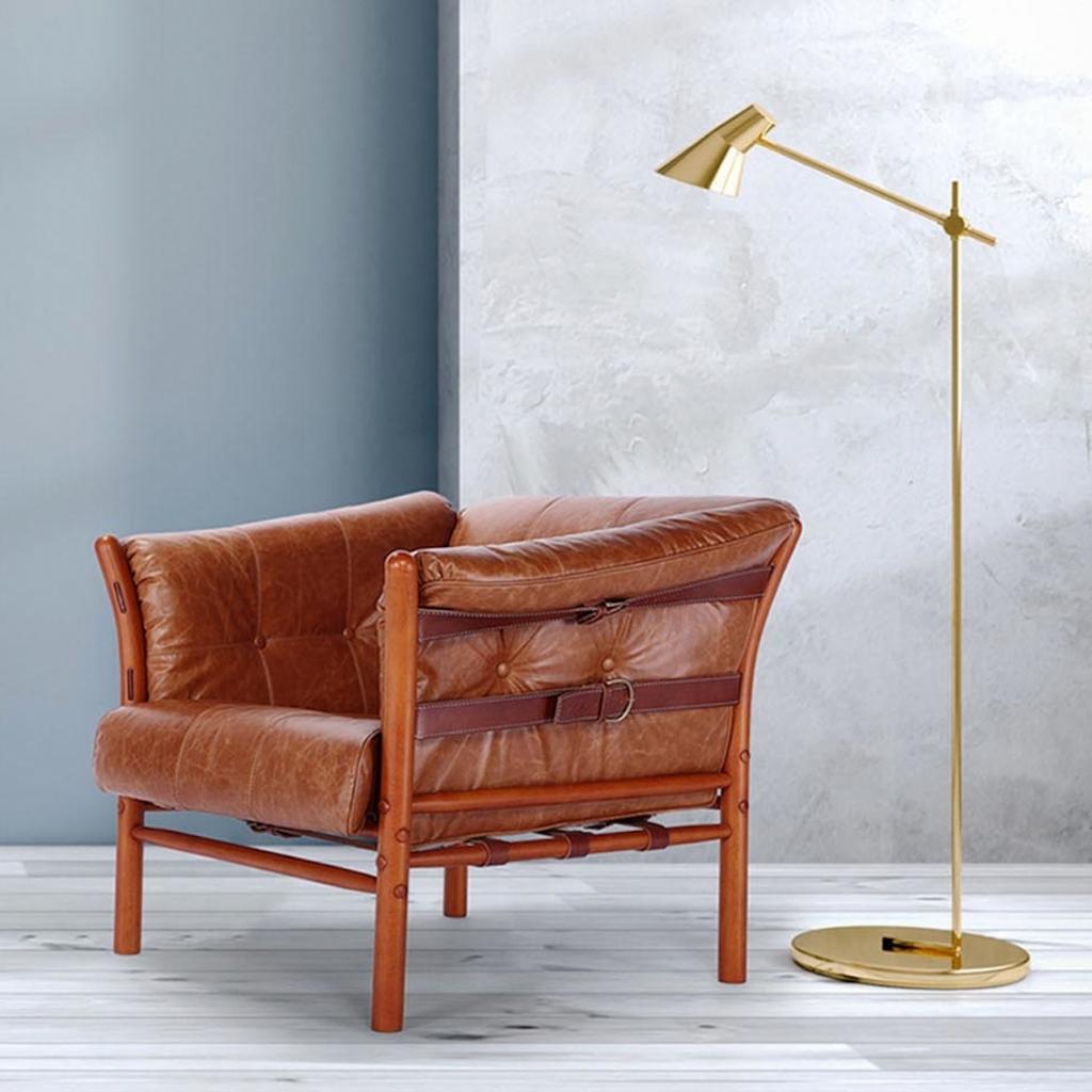 アルネ・ノエル イローナ アームチェア ILONA Arm Chair アニリンレザー 本革 3年保証付 inv-h1104ba-ani 送料無料 北欧 モダン 家具 インテリア ナチュラル Ilona Armchair Type-A Oil-leather Brown ⁄ イローナアームチェア